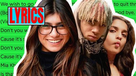 mia khalifa lyrics|iLOVEFRiDAY .